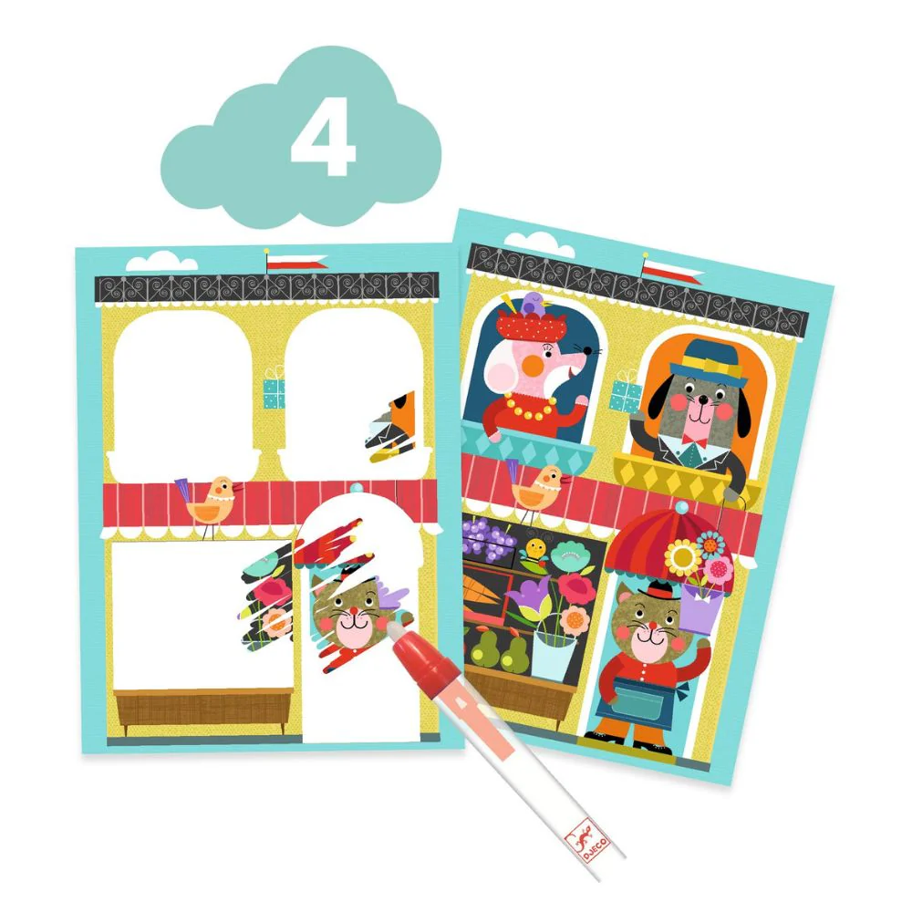 Djeco Multi-activity Kit - The cat and his friends 18 mths + - Image 5