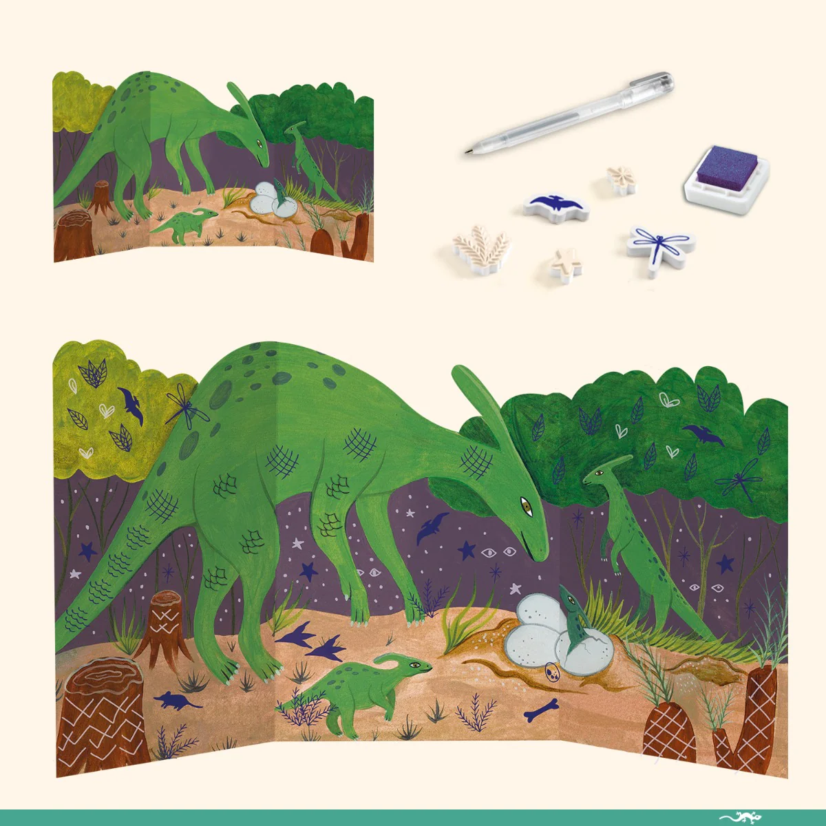 Djeco Multi Activity Kits - The World of Dinosaurs - Image 3