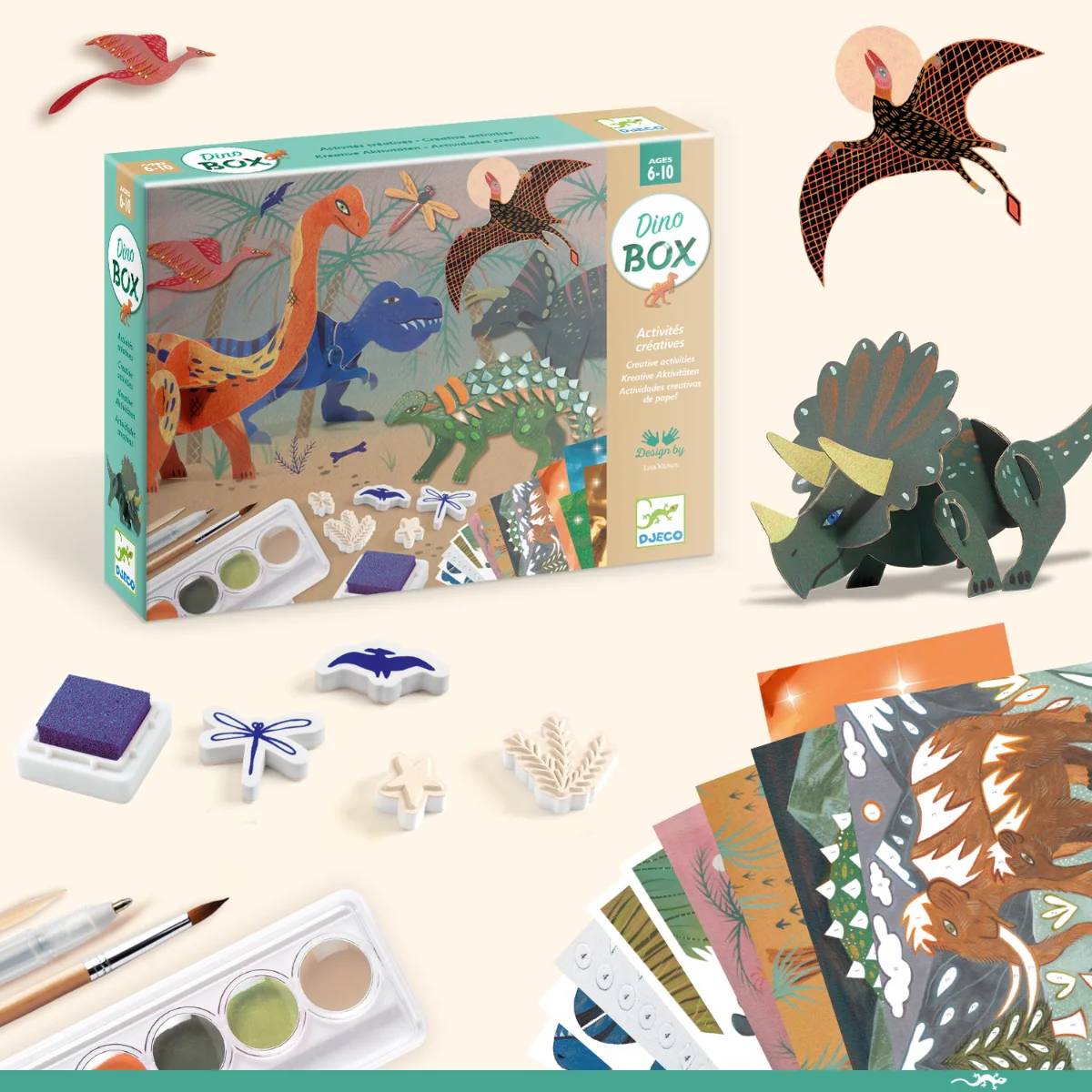Djeco Multi Activity Kits - The World of Dinosaurs - Image 8