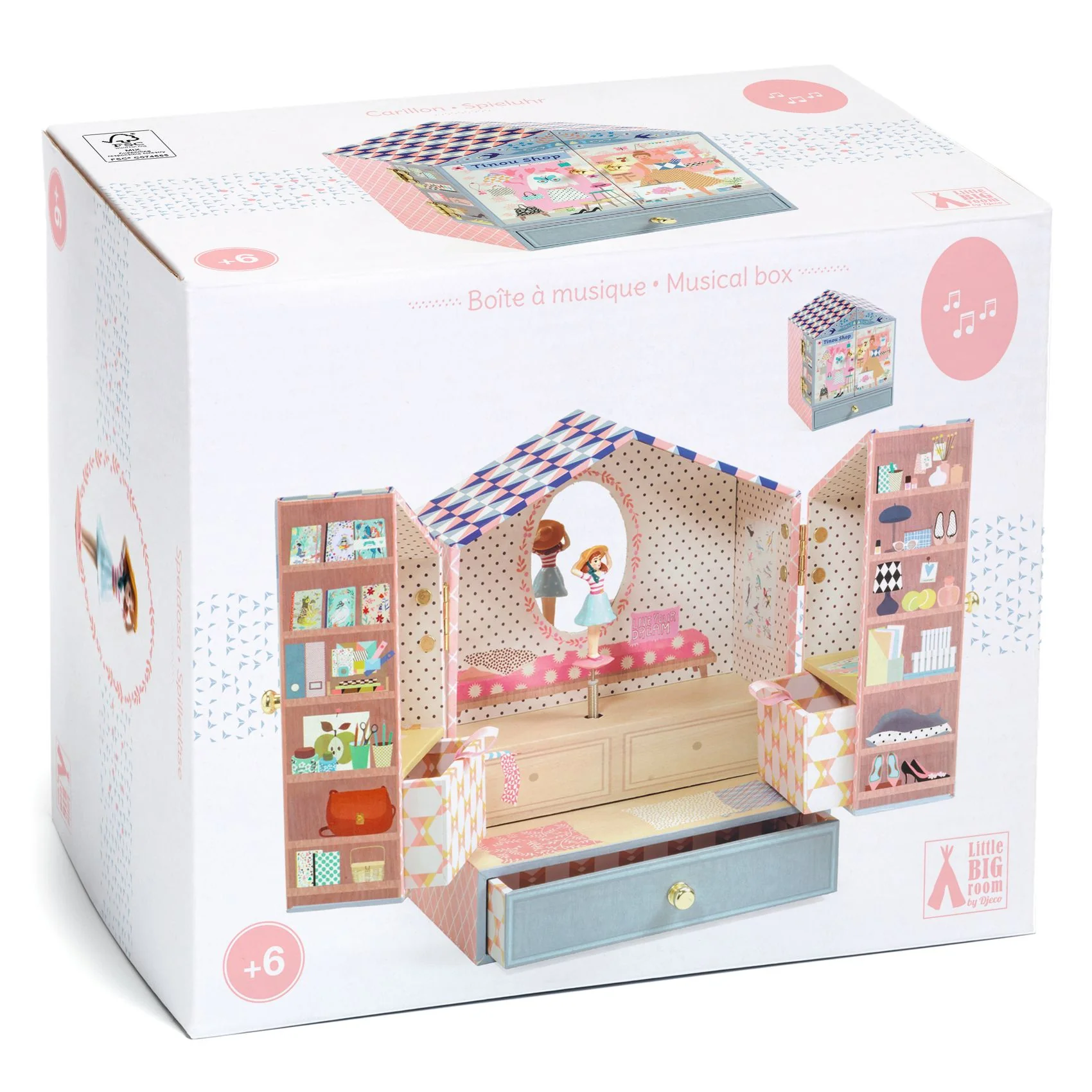 Djeco Musical Jewellery Box - Tinou's Shop - Image 4