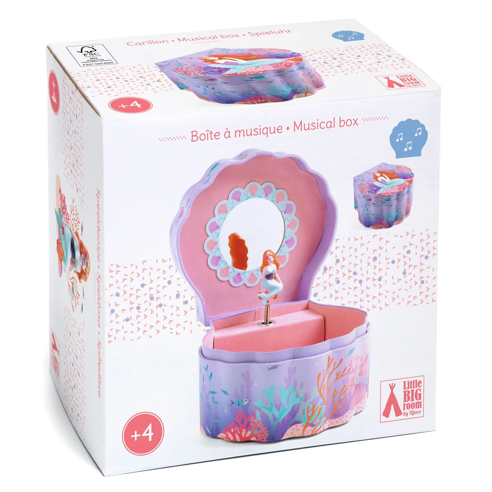 Djeco Musical Boxes - Enchanted Mermaid - Image 3