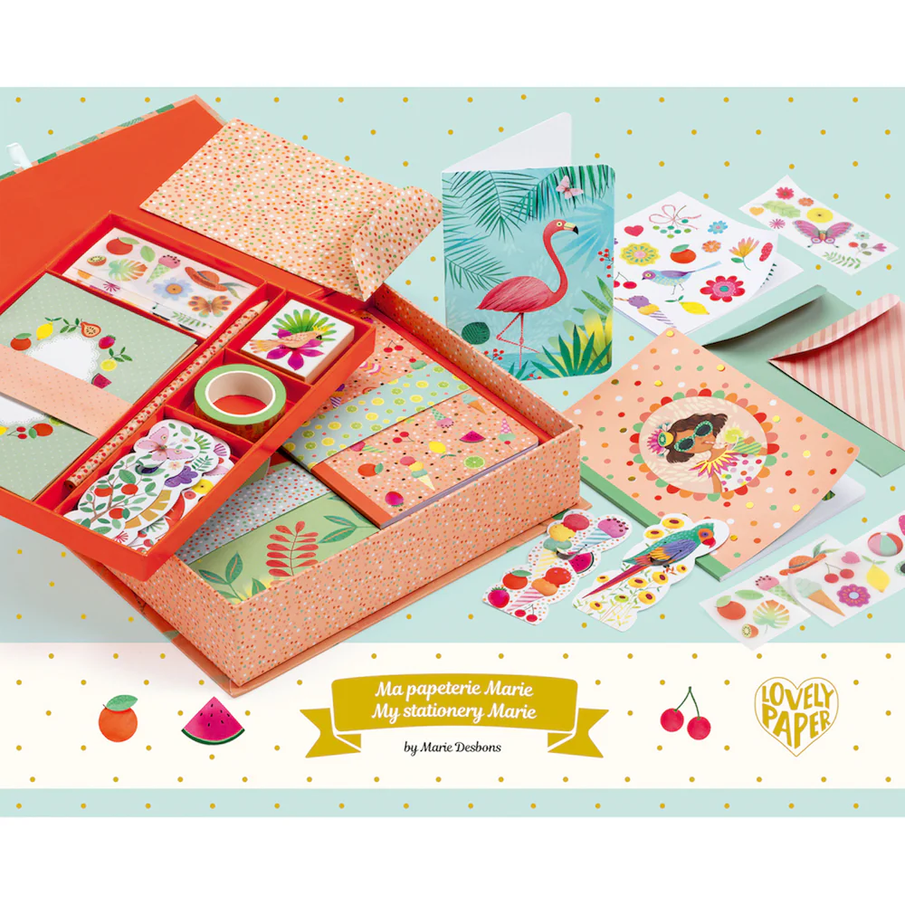 Djeco Lovely Paper - My Stationery Marie Box Set - Image 4