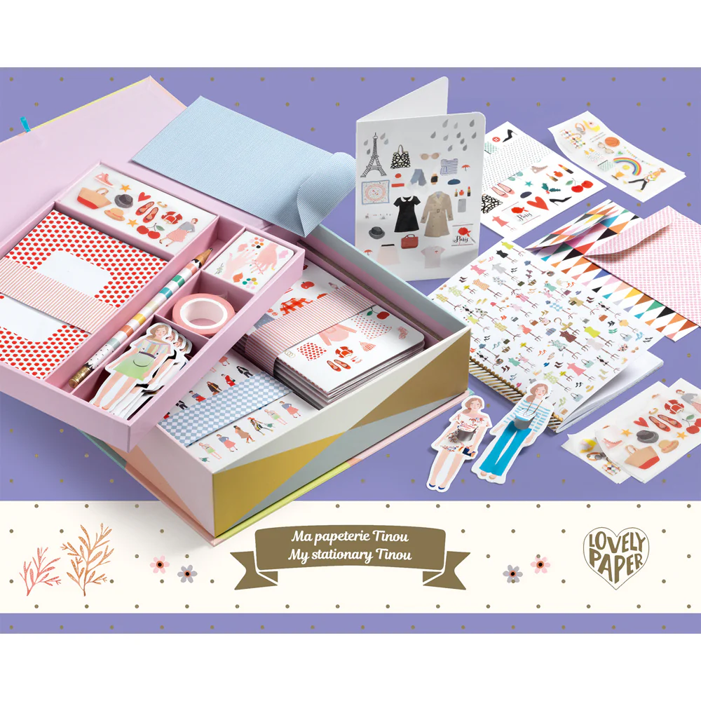 Djeco Lovely Paper -  My Stationery Tinou - Image 4