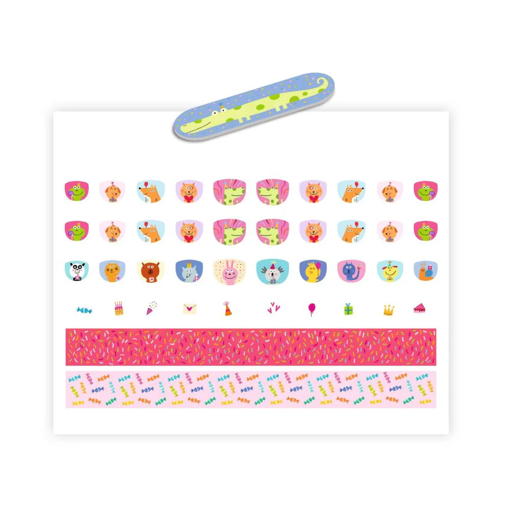 Djeco Nail Stickers - Happy Birthday! - Image 2