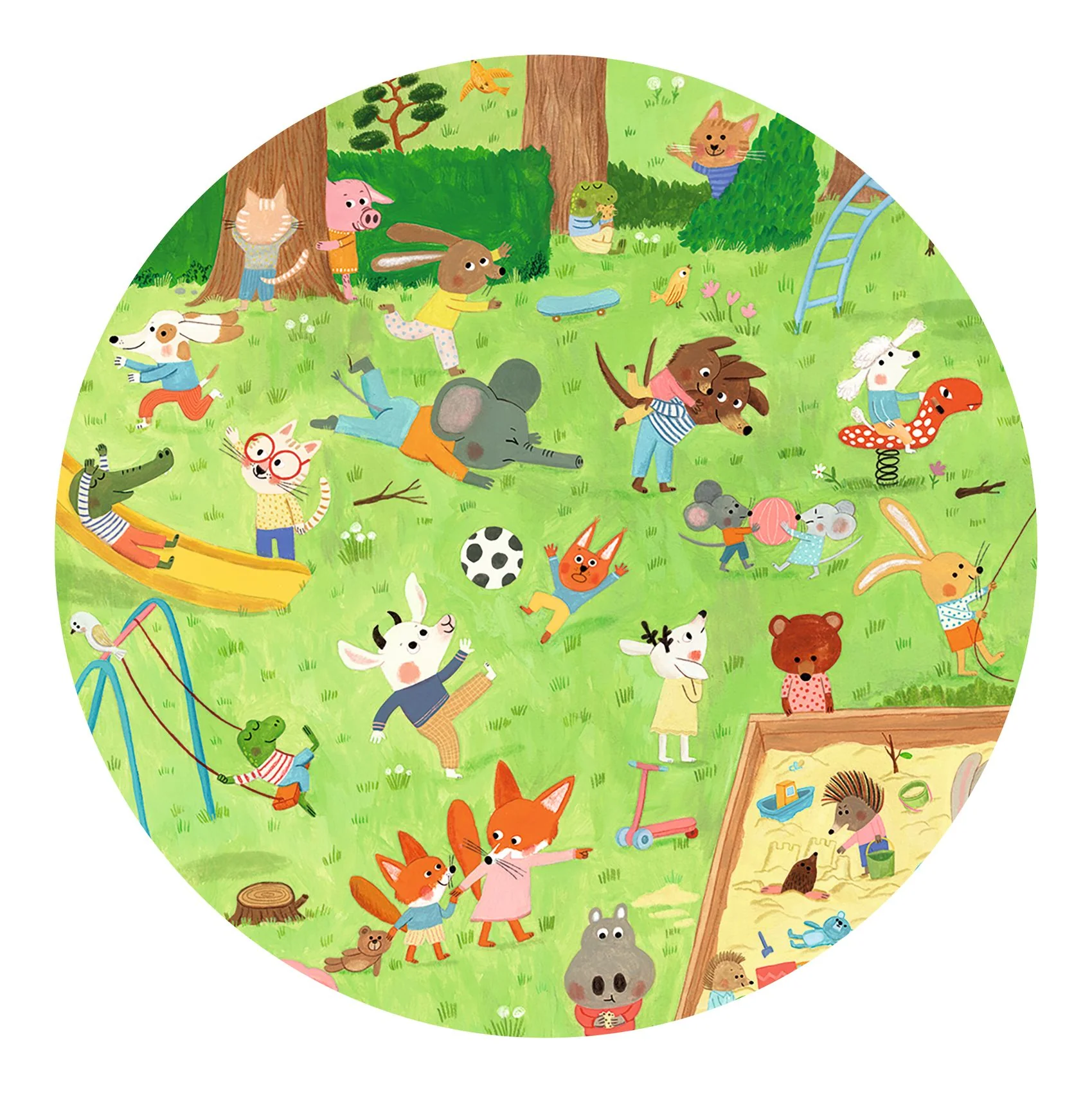 Djeco Observation Childrens Jigsaw Puzzle, Little Friends Garden - Image 3