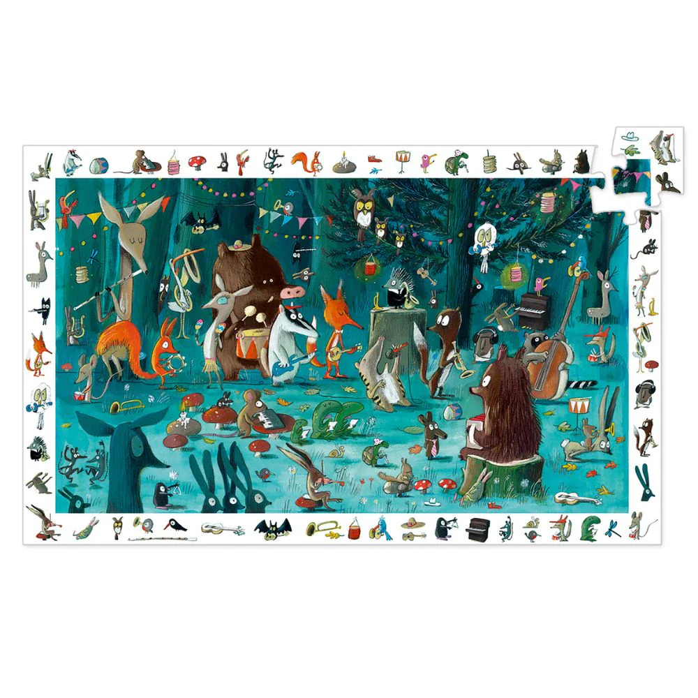 Djeco Observation Childrens Jigsaw Puzzle The Orchestra, 35 pcs - Image 2