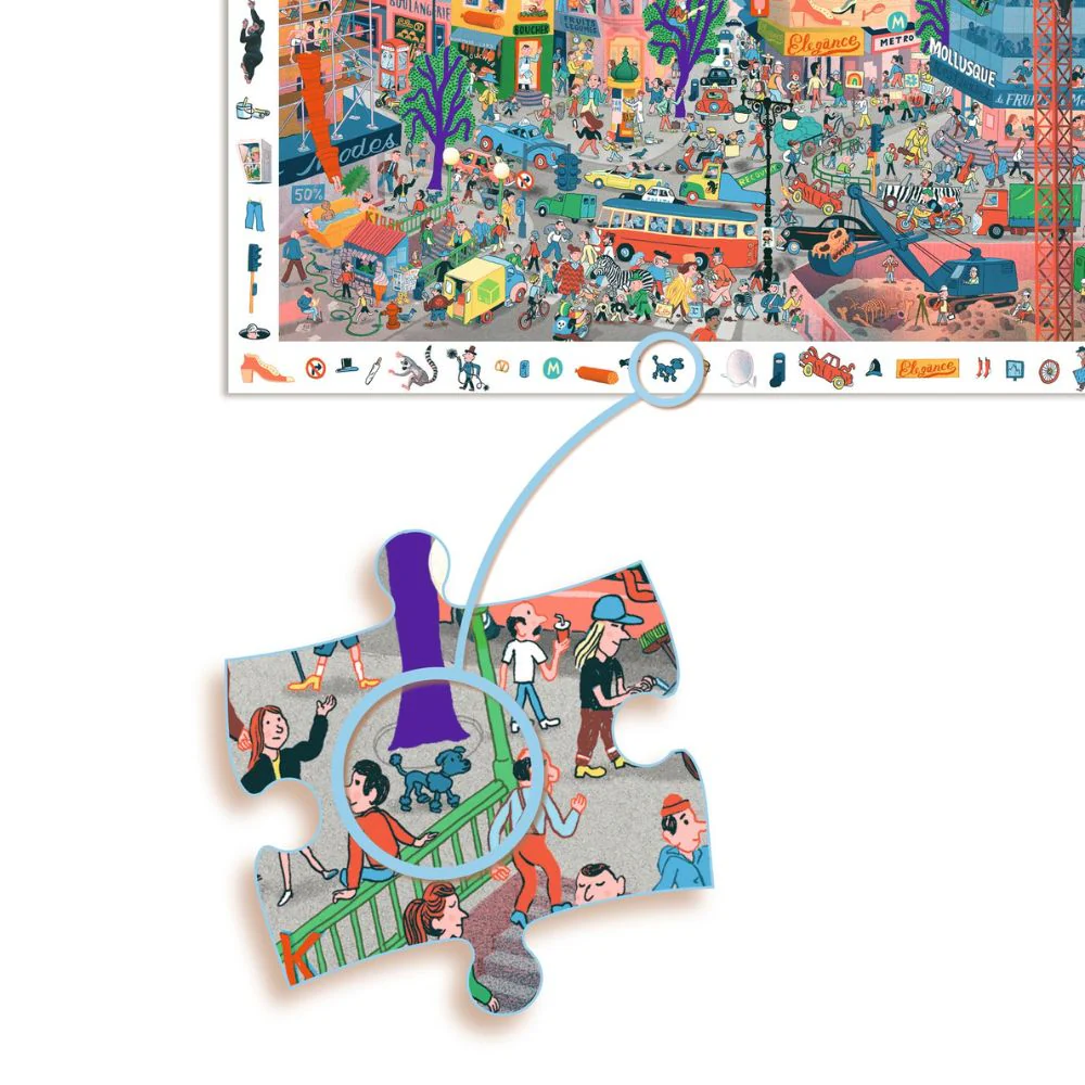 Djeco Observation Puzzle - The City - Image 3