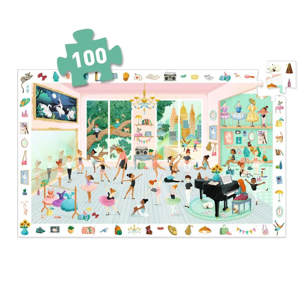 Djeco Observation Puzzle - The Ballet Dance School - Image 2