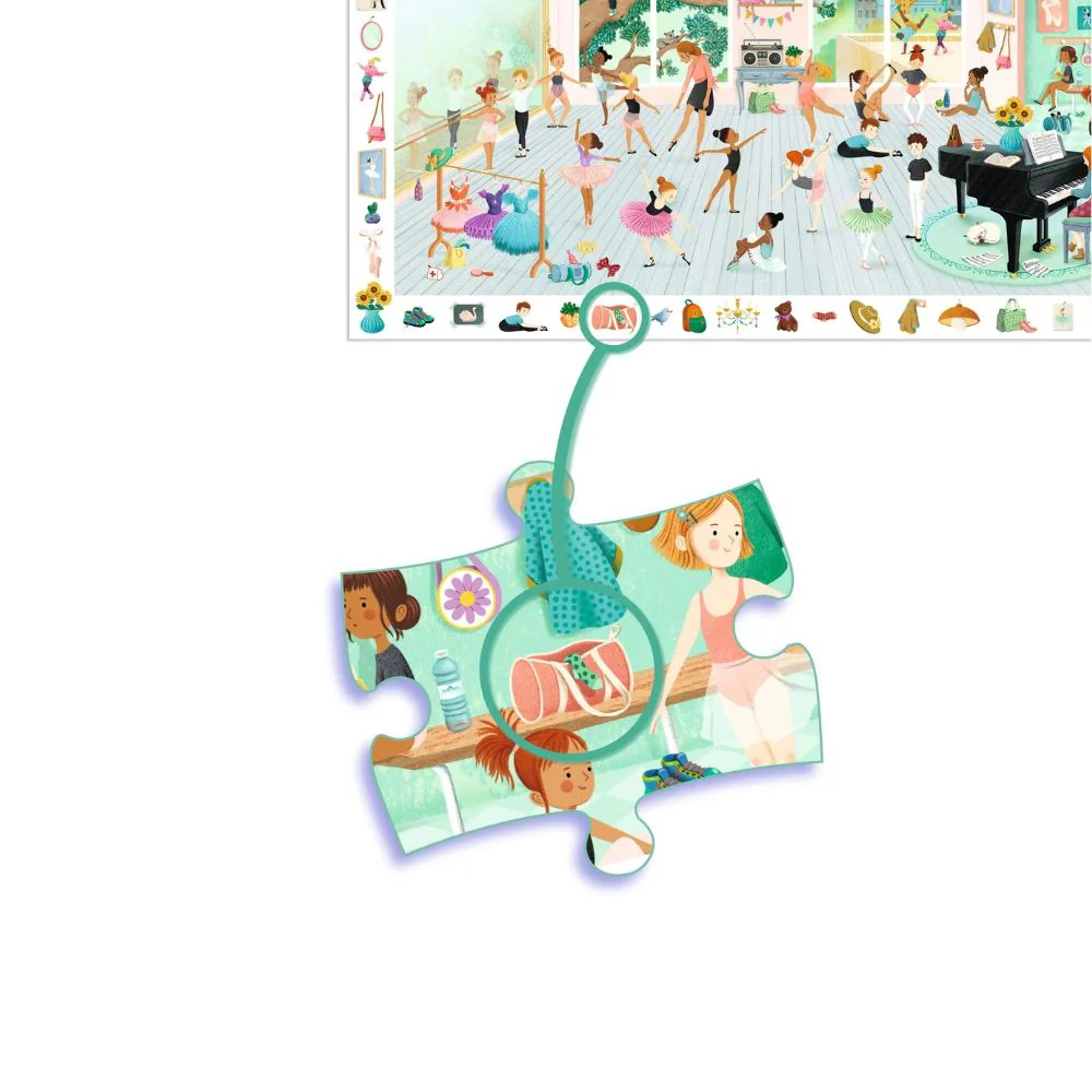 Djeco Observation Puzzle - The Ballet Dance School - Image 3