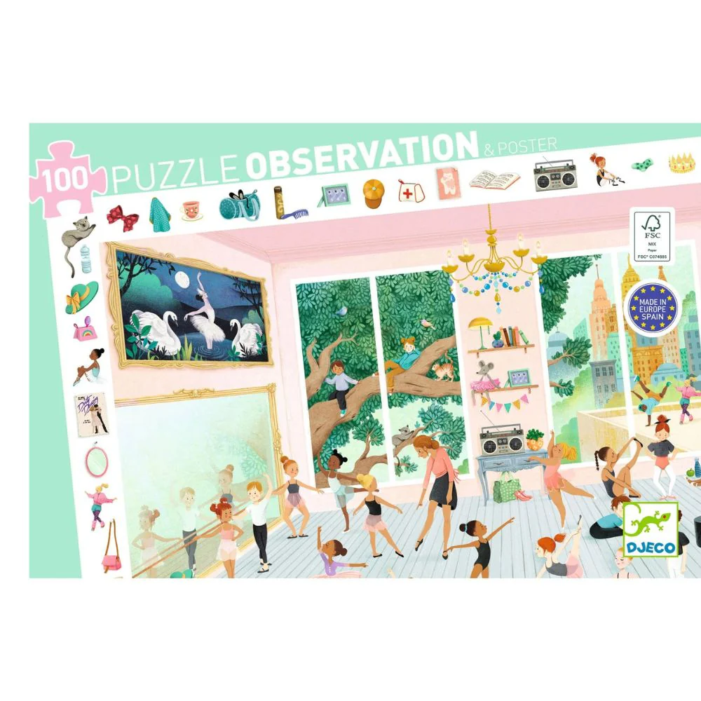 Djeco Observation Puzzle - The Ballet Dance School - Image 5