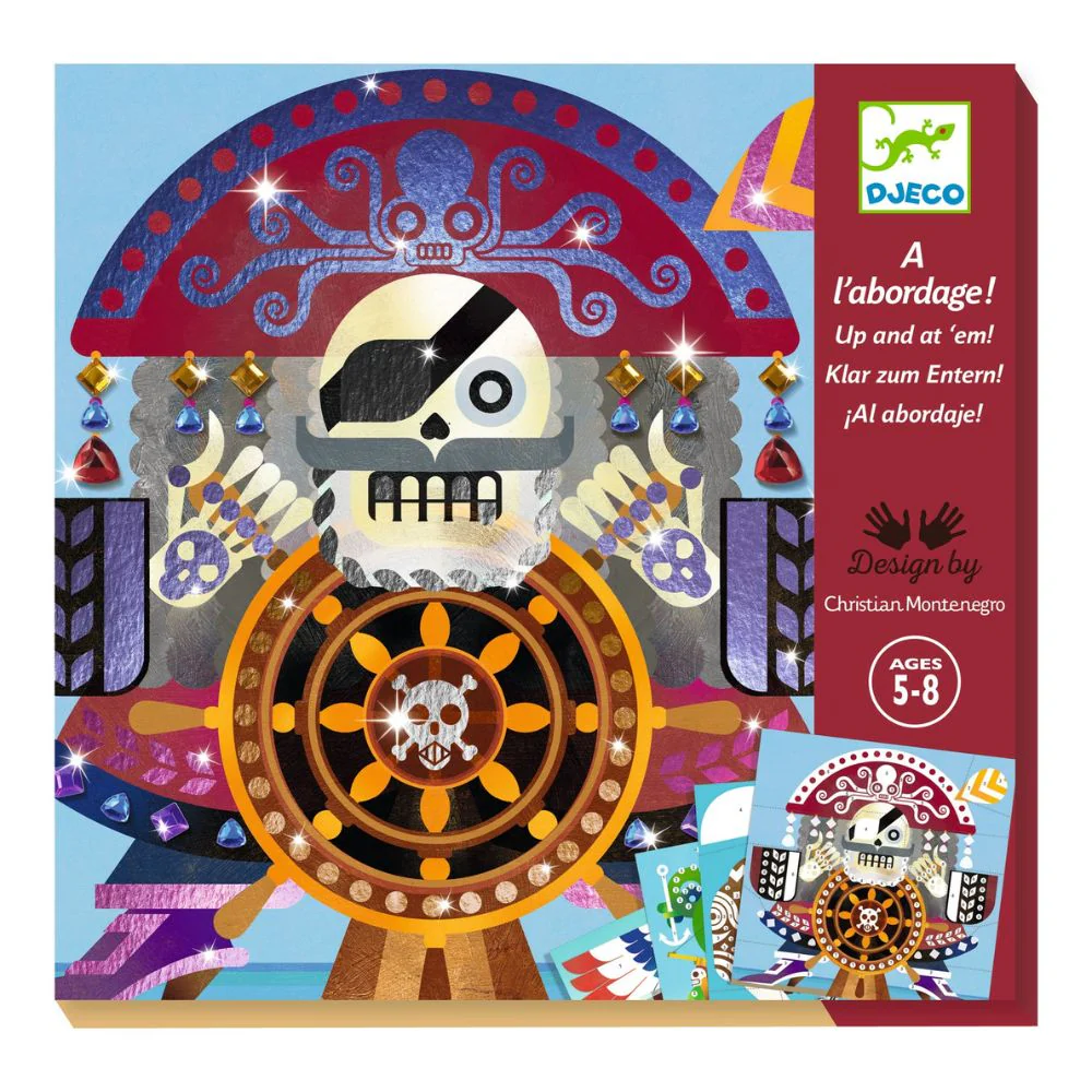 Djeco Mosaic and Foil Art Set - Pirate - Image 5