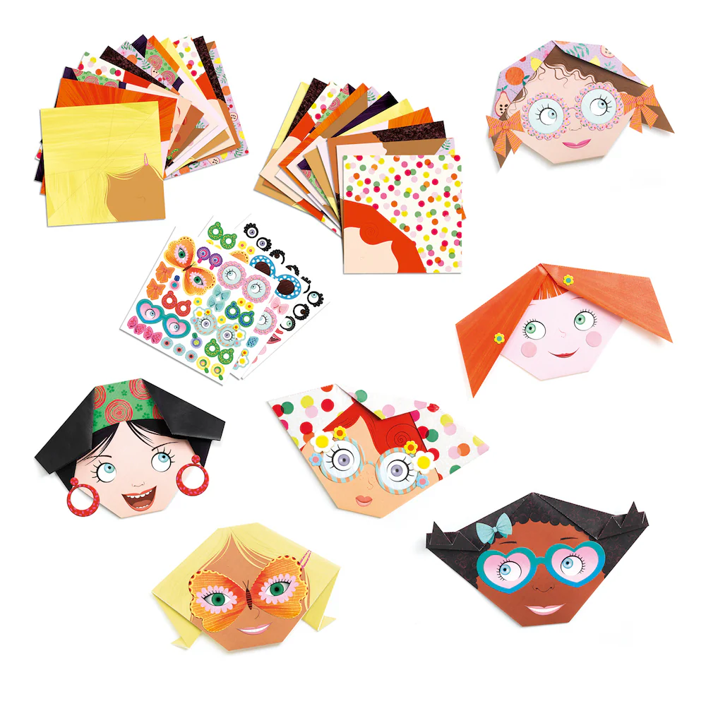 Djeco Origami Pretty Faces - Image 3