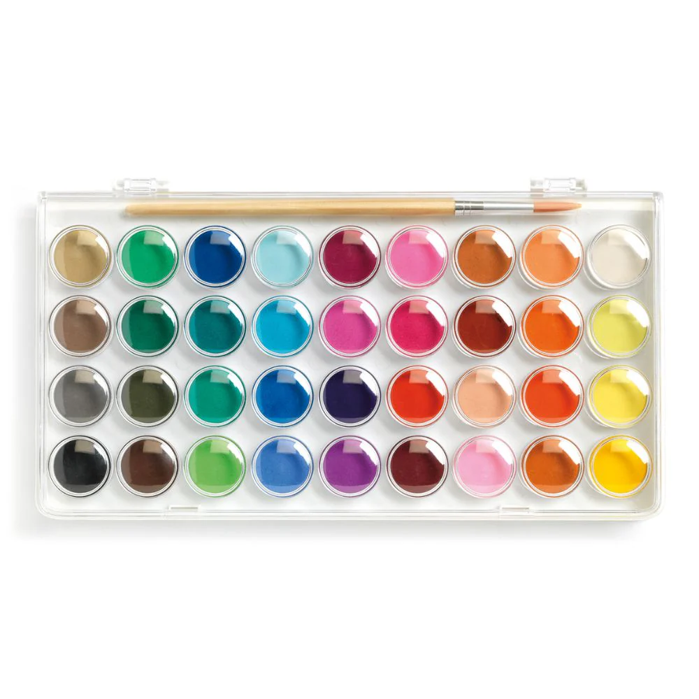 Djeco Paint Cakes 36 Colours - Image 2