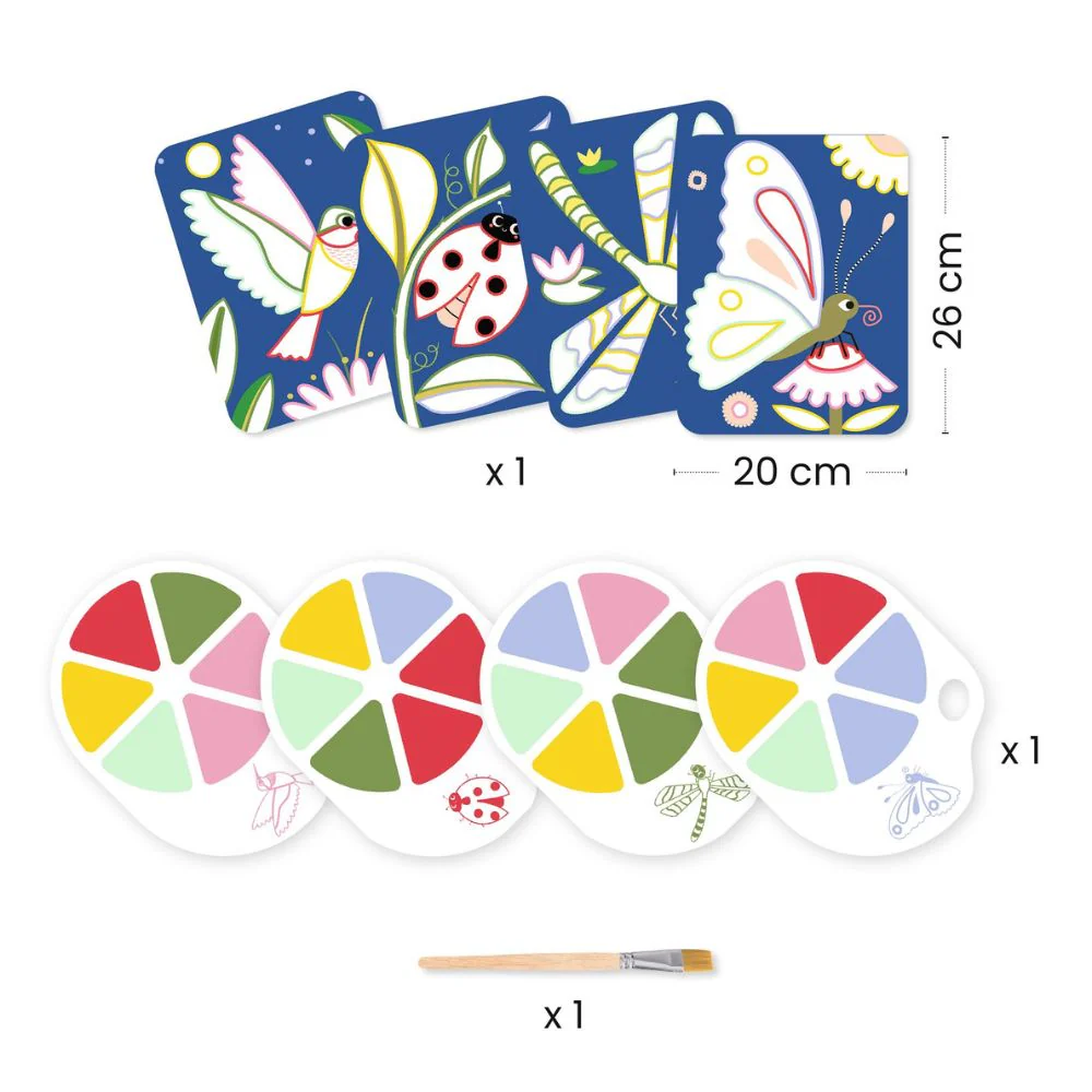 Djeco Palette Painting Creepy Crawlies - Gifts for 5 Year Olds - Image 2