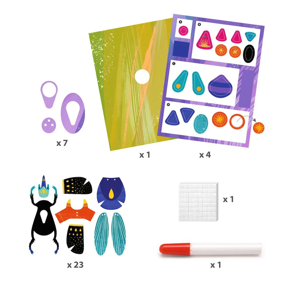 Djeco Paper Bugs - Paper Craft Activity 7 yrs + - Image 3