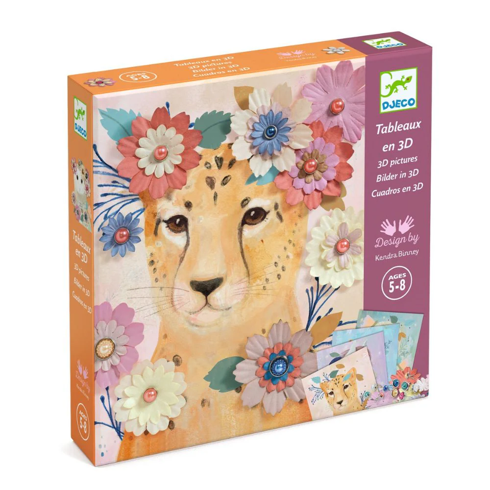 Djeco 3D Floral Paper Crafts Kit - Gifts For 5 Years + - Image 2