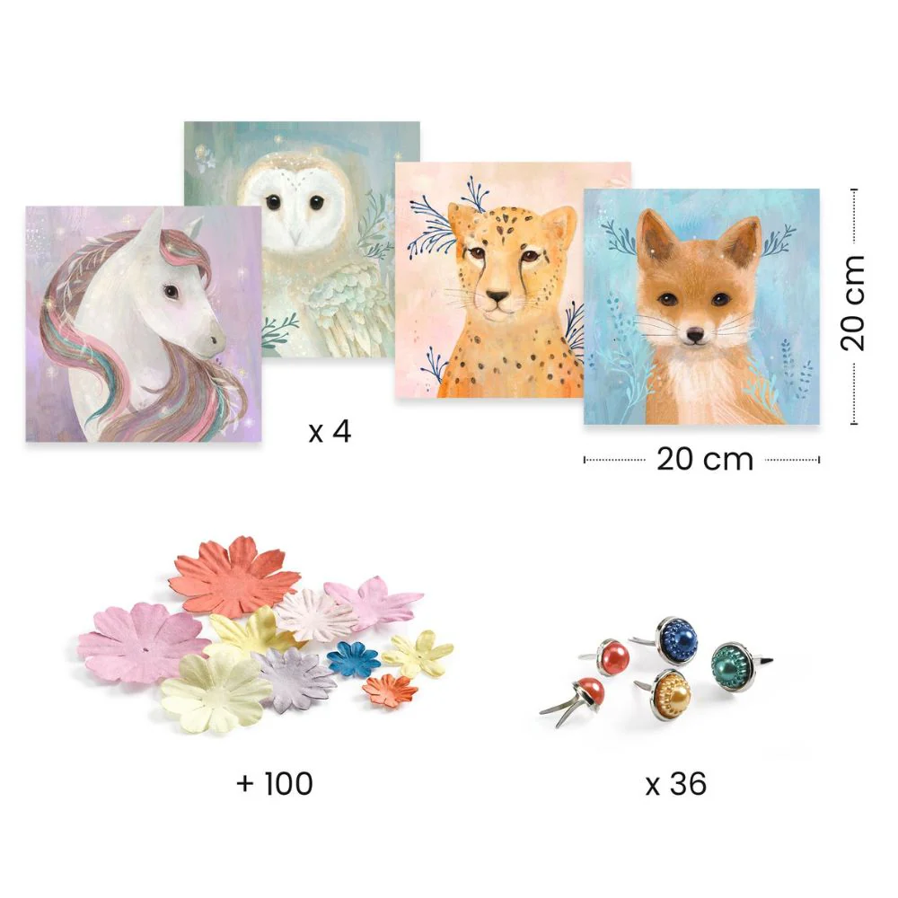 Djeco 3D Floral Paper Crafts Kit - Gifts For 5 Years + - Image 4
