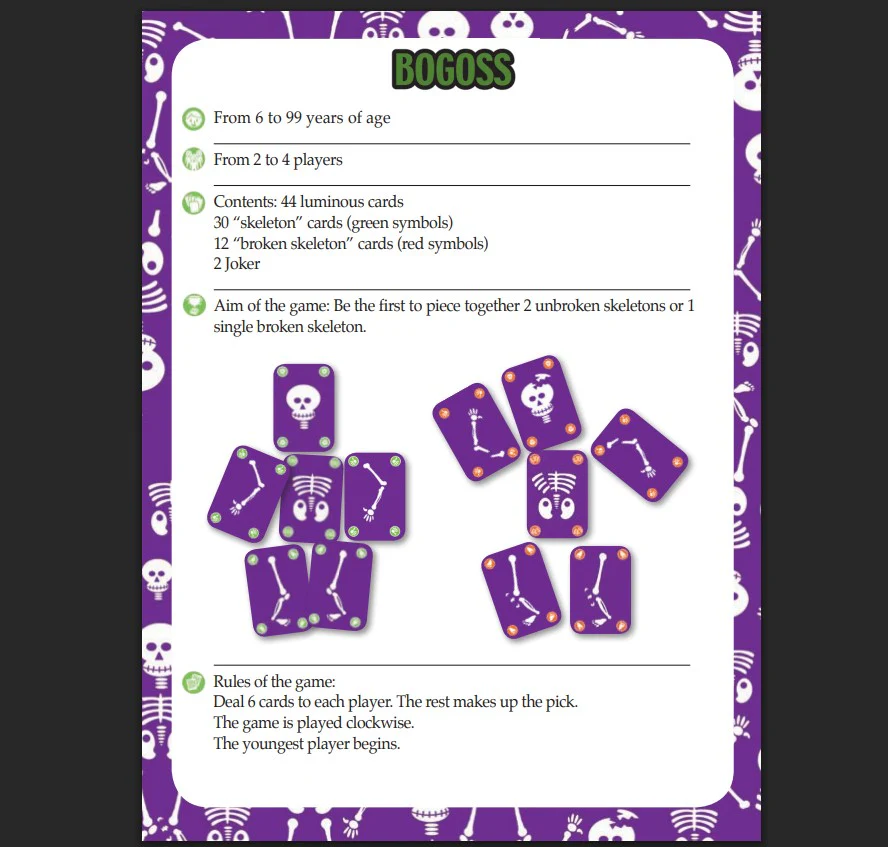 Djeco Playing Cards Glow In The Dark Bogoss, A Strategy Game - Image 4