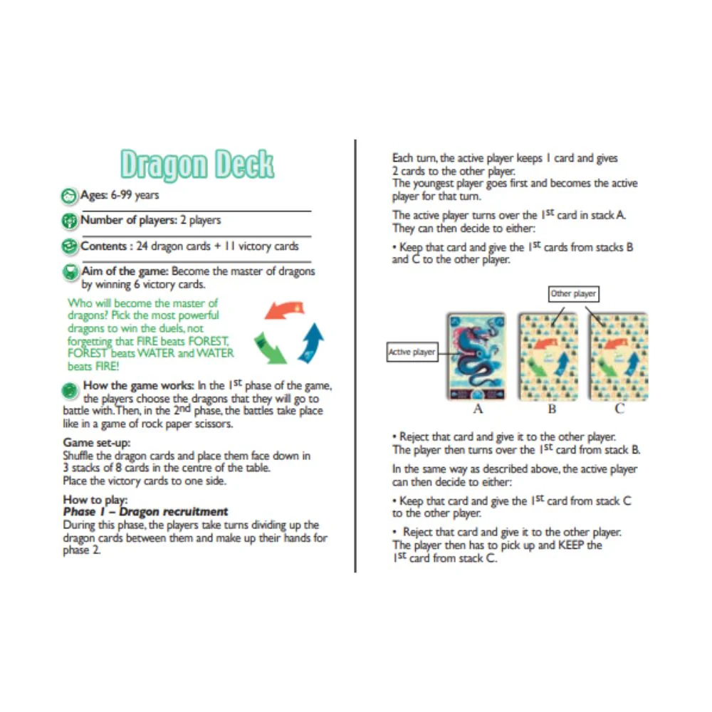 Djeco Playing Cards - Dragon Deck - Image 4