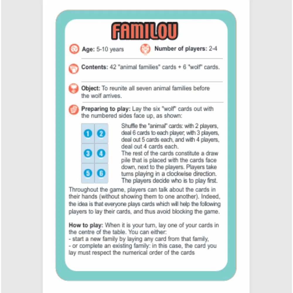 Djeco Playing Cards - Familou - Image 3