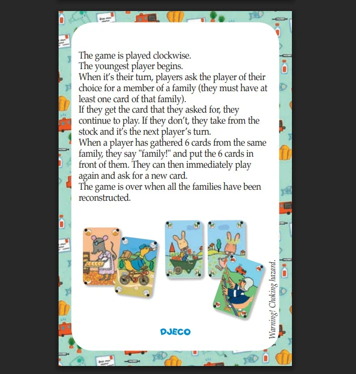 Djeco Card Games For Kids - Happy Family - Image 6