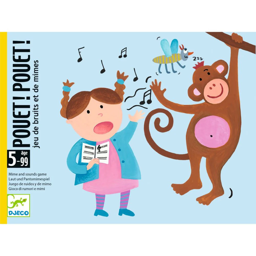 Card Games For Kids - Djeco Pouet Pouet A Mime & Sounds Game - Image 3