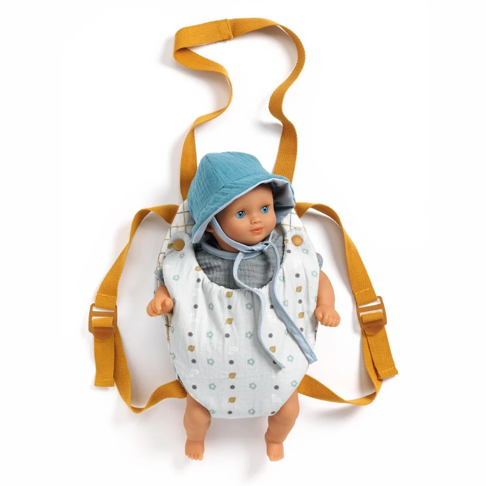 Djeco Pomea - Baby Carrier Blue Gray - Image 2