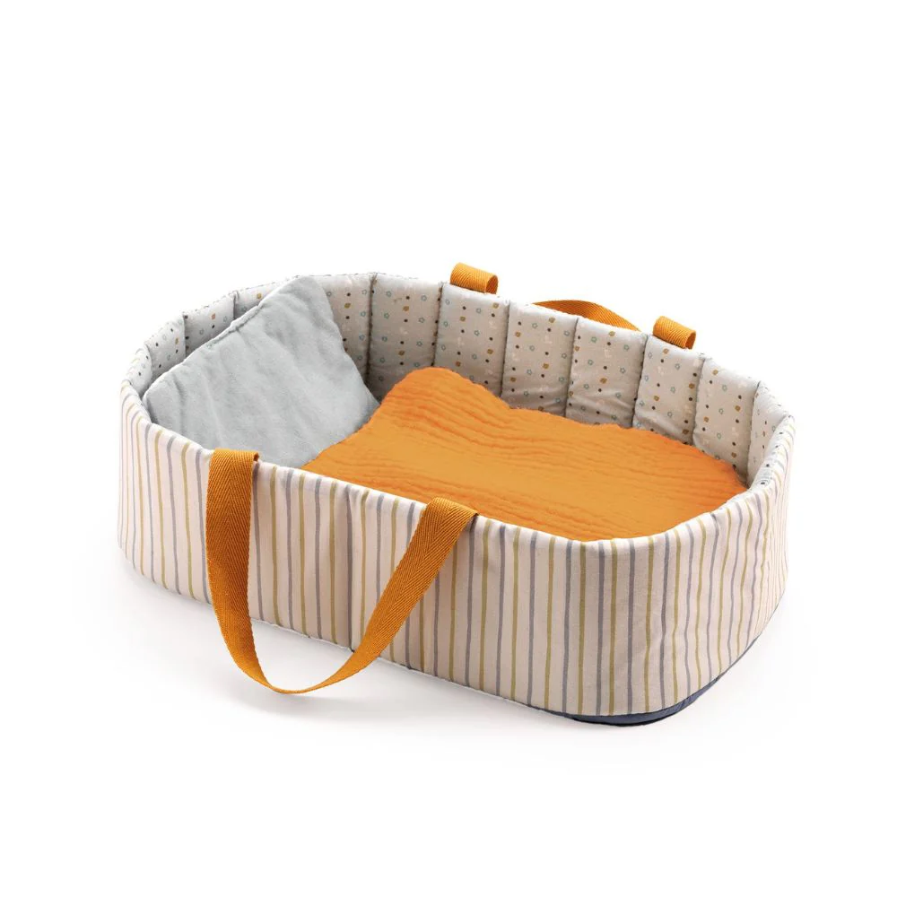 Djeco Pomea Bassinet - Blue Lines - Image 3