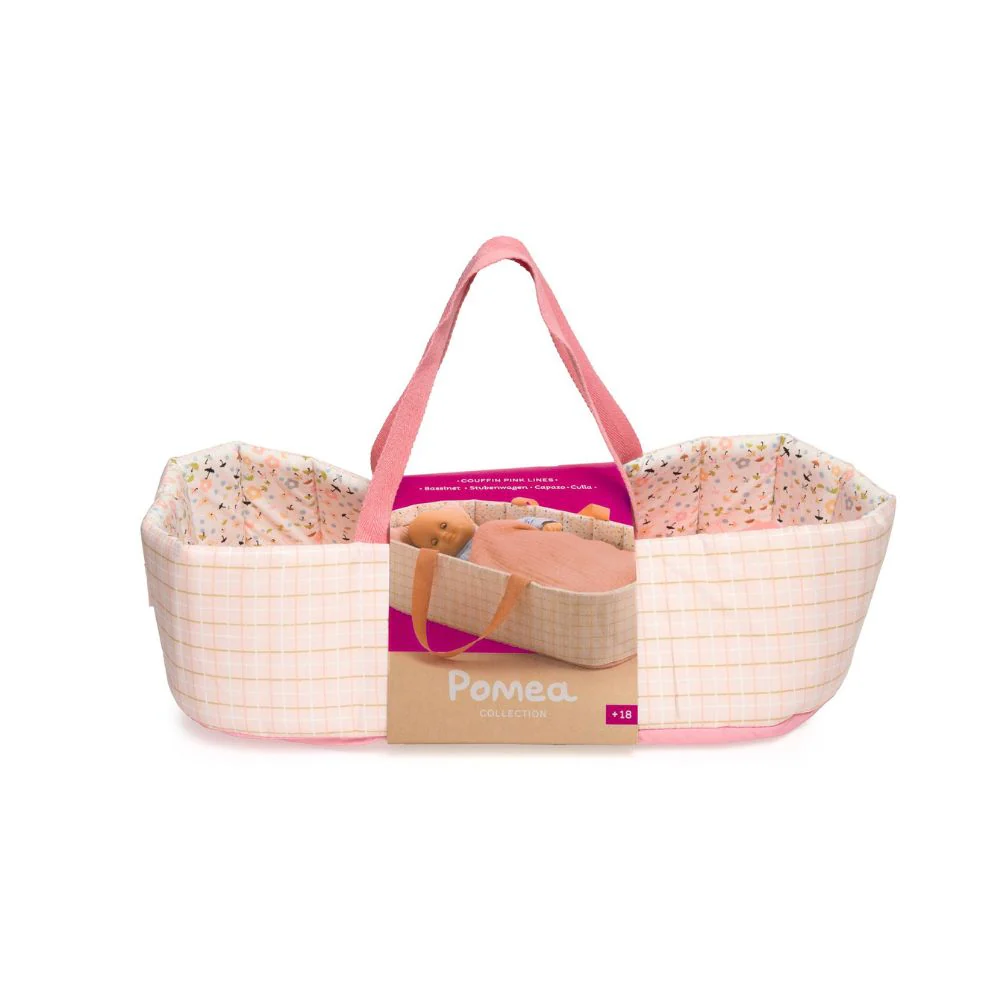 Djeco Pomea Bassinet - Pink Lines - Image 3