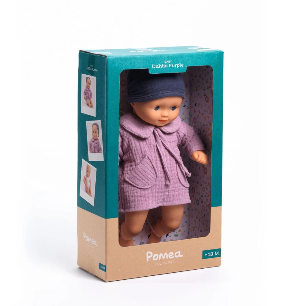 Djeco Pomea - Dahlia Purple Doll - suitable from 18 mths - Image 4