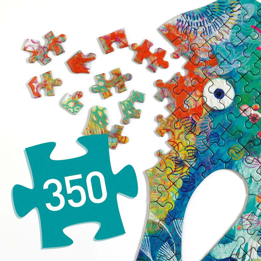 Djeco Puzz'Art Sea Horse - 350 piece Jigsaw Puzzle - Image 3