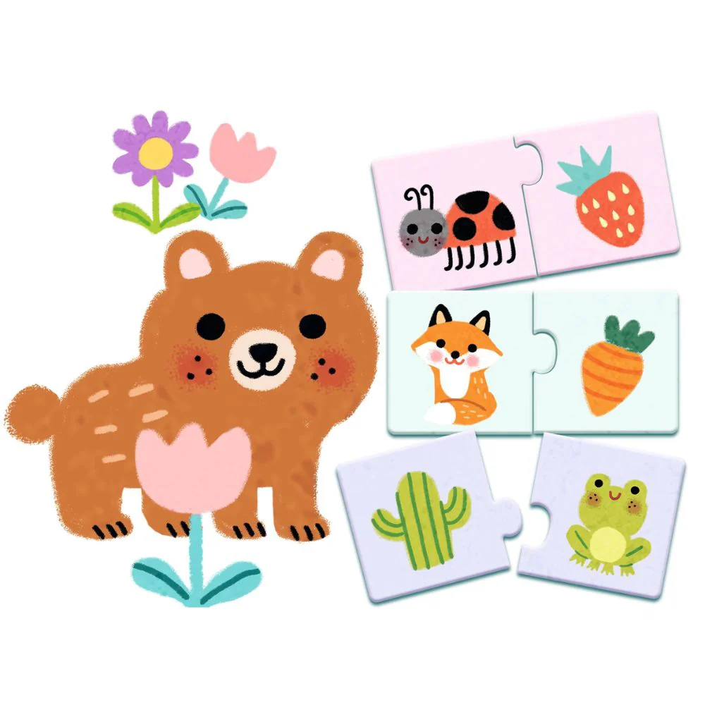 Djeco Puzzle Duo - Colours - Image 2