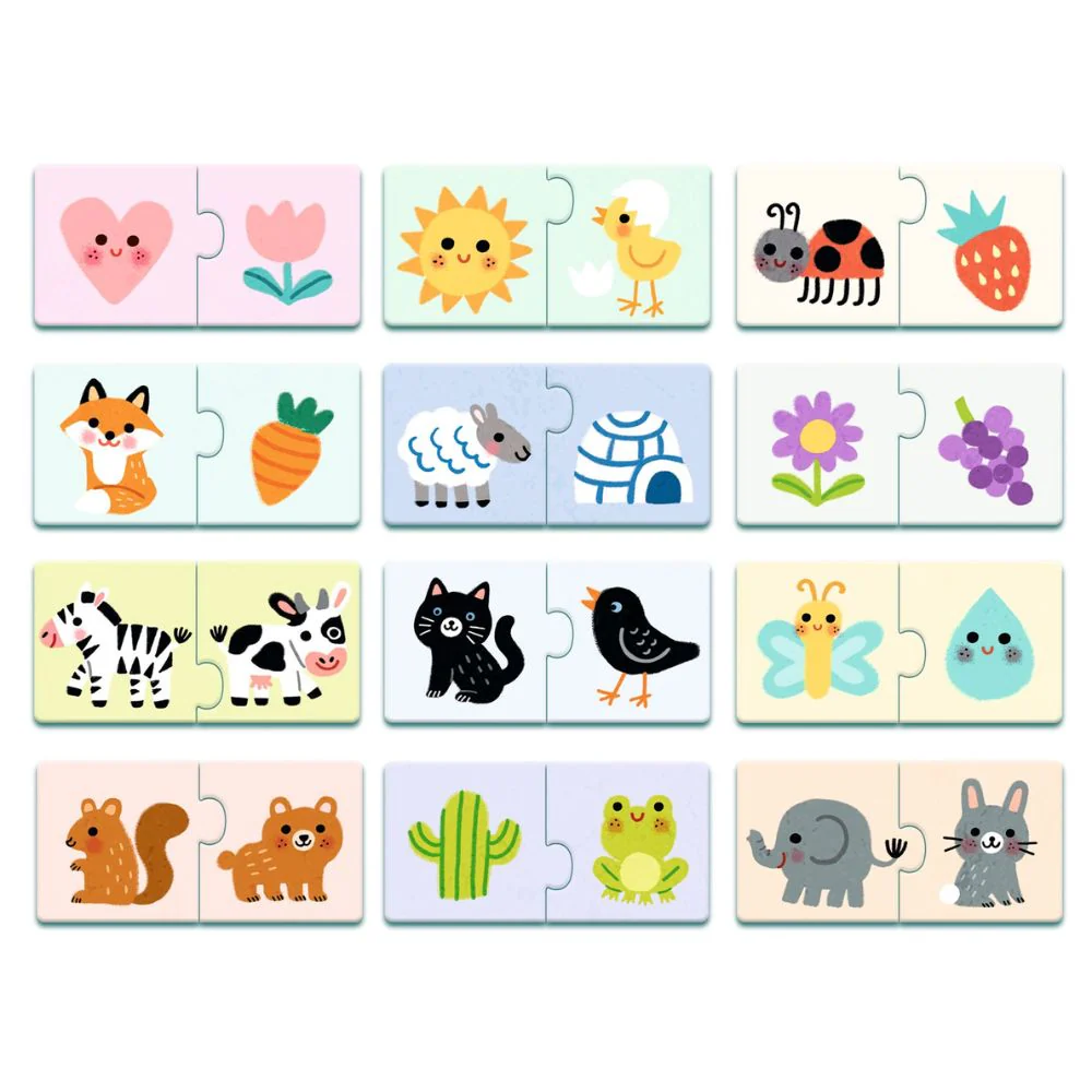 Djeco Puzzle Duo - Colours - Image 3