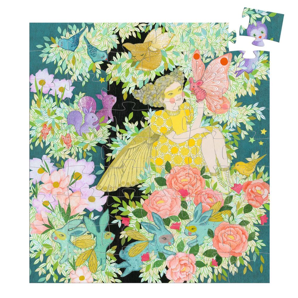 Djeco Puzzles Flora's Tree - 54 pcs - Gifts for 5 Year Old Girl - Image 2