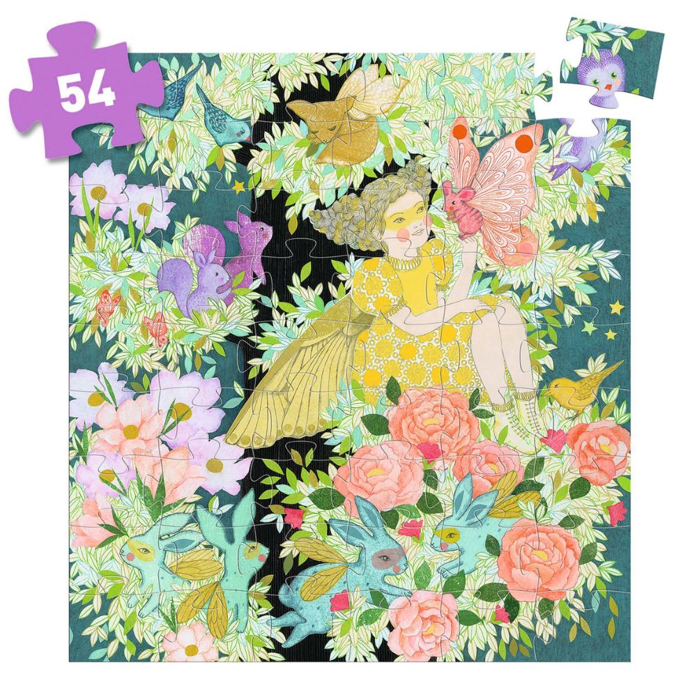 Djeco Puzzles Flora's Tree - 54 pcs - Gifts for 5 Year Old Girl - Image 3