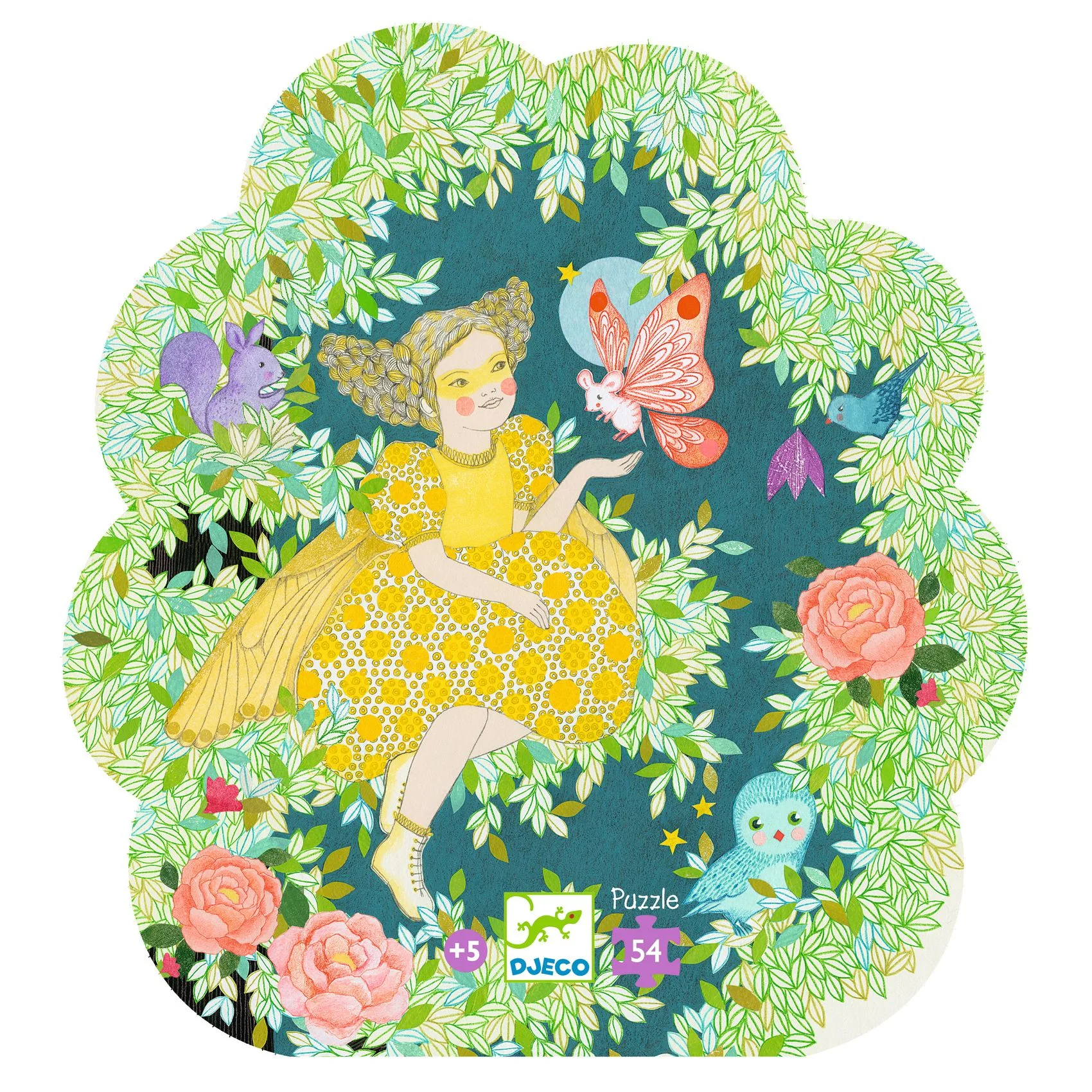 Djeco Puzzles Flora's Tree - 54 pcs - Gifts for 5 Year Old Girl - Image 5