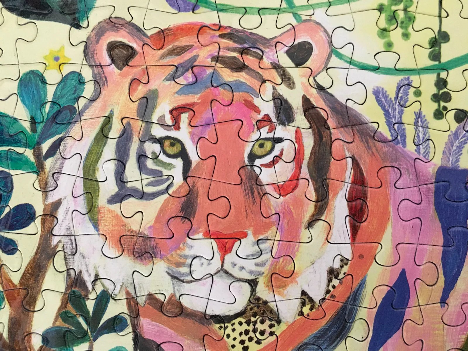 Djeco Gallery 1000 Piece Jigsaw Puzzle, Rainbow Tigers - Image 4