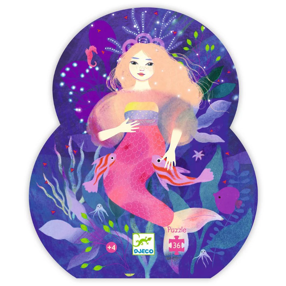 Djeco Puzzles Ella The Mermaid 36 pcs - Gifts For 4 Year Old Girl - Image 4
