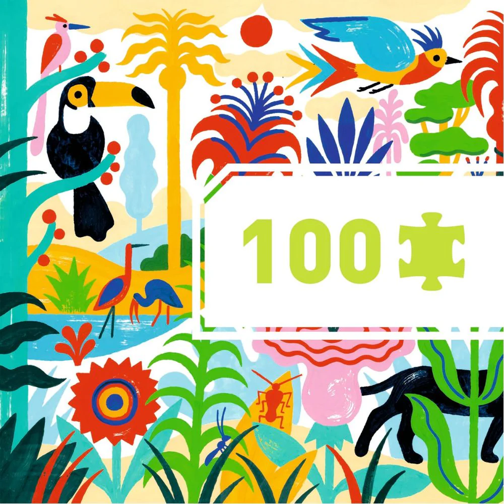 Djeco Gallery Puzzles - Jungle (100 pieces) - Image 5