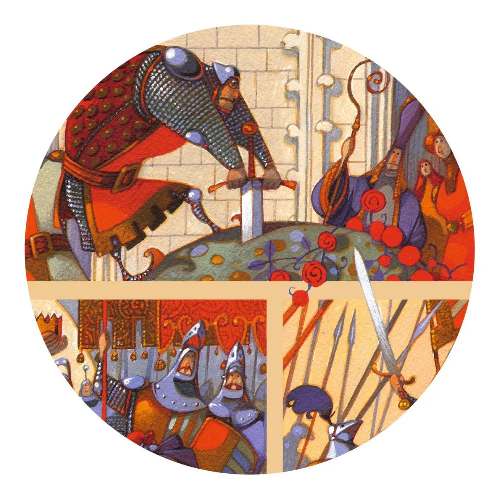 Djeco Puzzles - The King Arthur Story Puzzle - Gifts for 5 Year Old Boy - Image 4