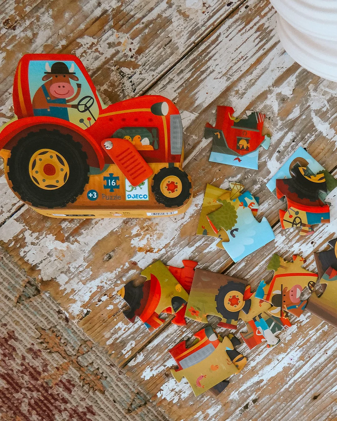 Djeco Puzzles Tractor 16 Pieces - Gifts For 3 Year Olds - Image 4