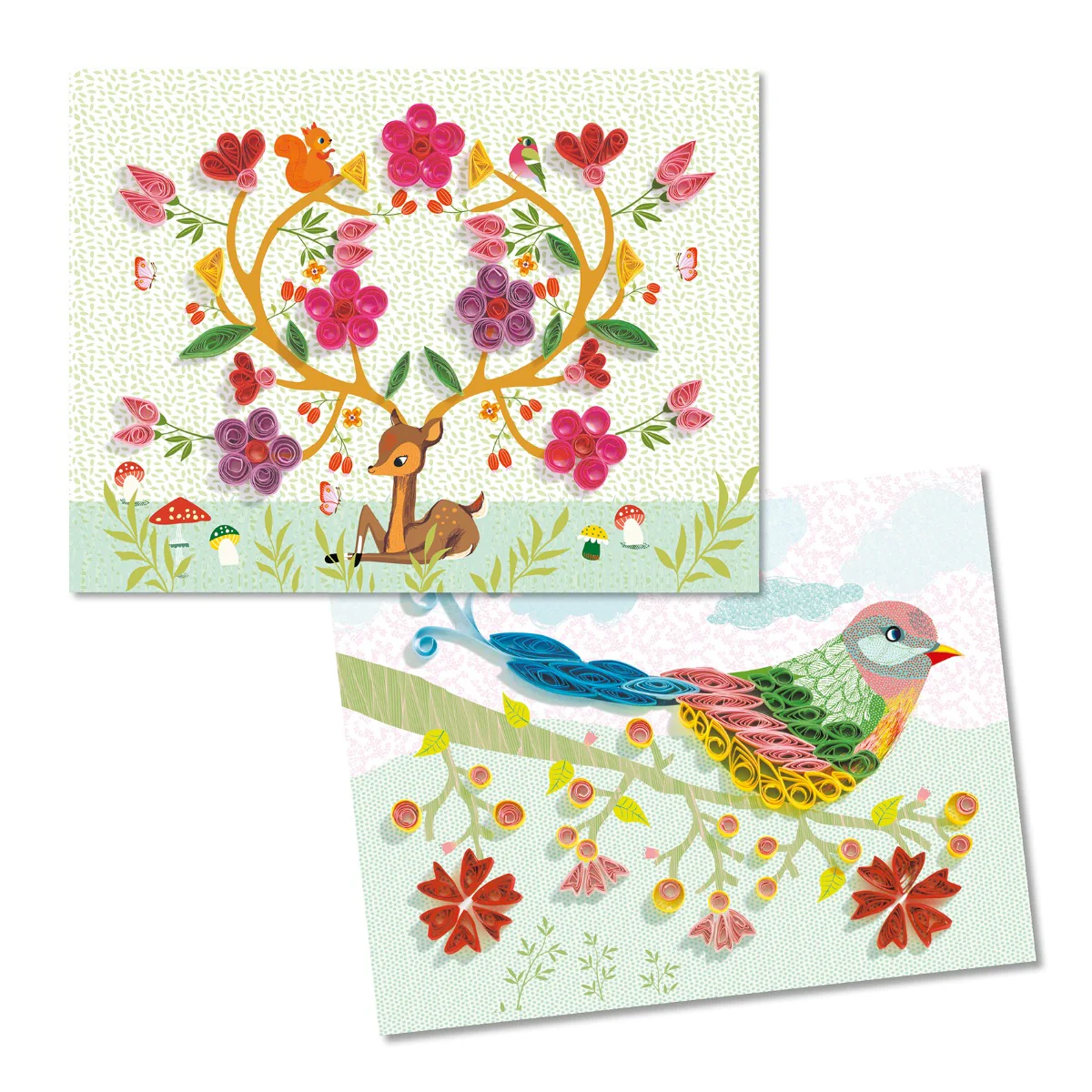 Djeco Quilling - Spiral Seasons Quilling Kit for Kids - Image 2