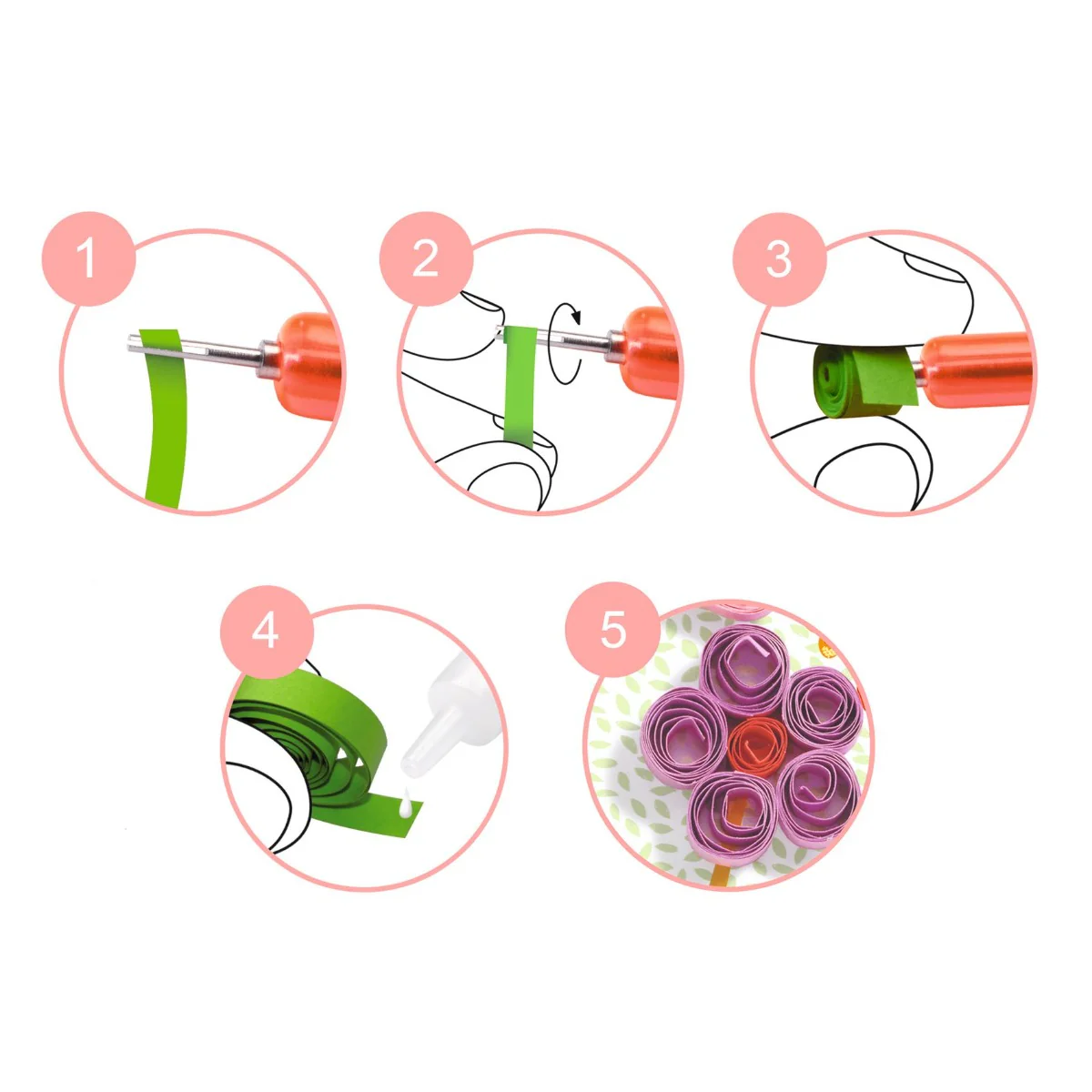 Djeco Quilling - Spiral Seasons Quilling Kit for Kids - Image 3