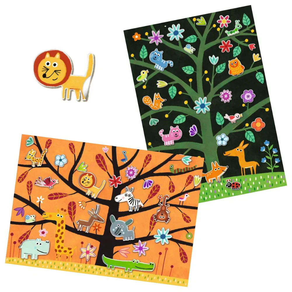 Reusable Sticker Scenes To Make - Savannah and Forest - Image 4