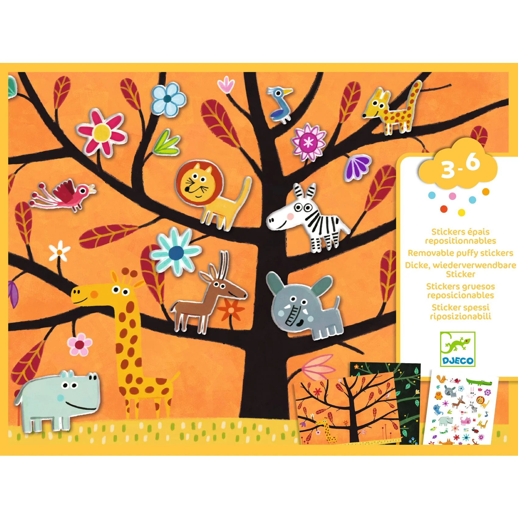 Reusable Sticker Scenes To Make - Savannah and Forest - Image 5