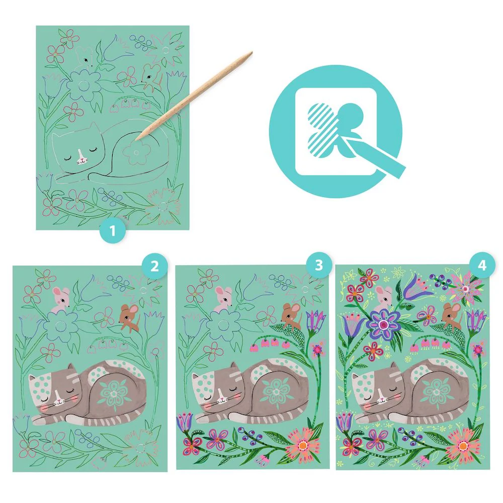 Djeco Scratch Cards - Encounters - Image 4