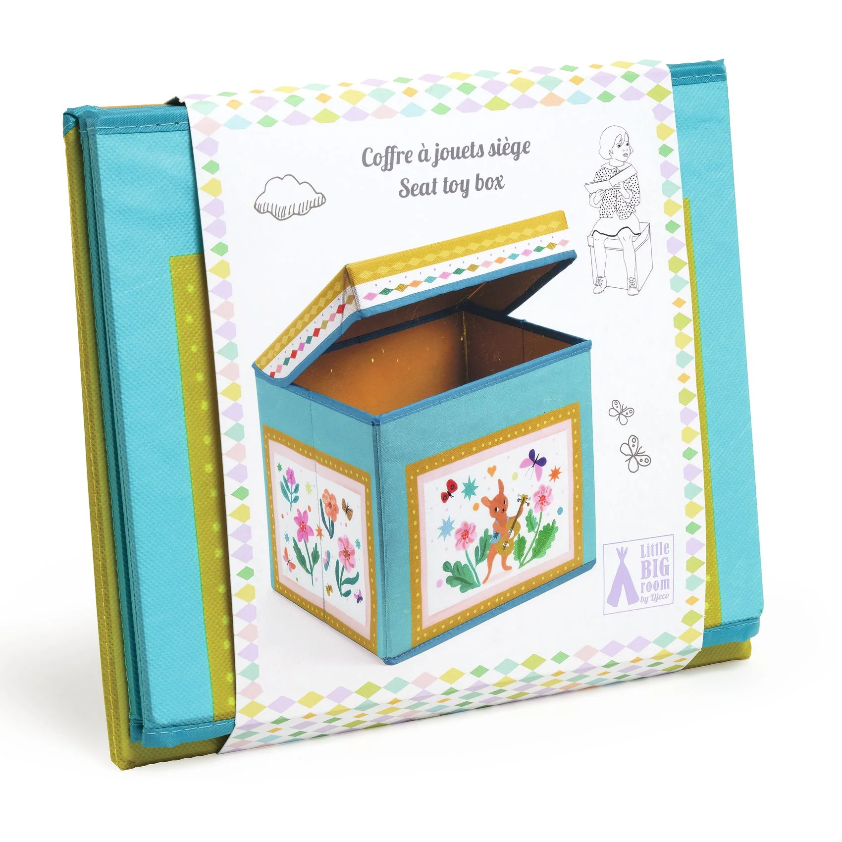 Djeco Seat Toy Box - Caravan - Image 4