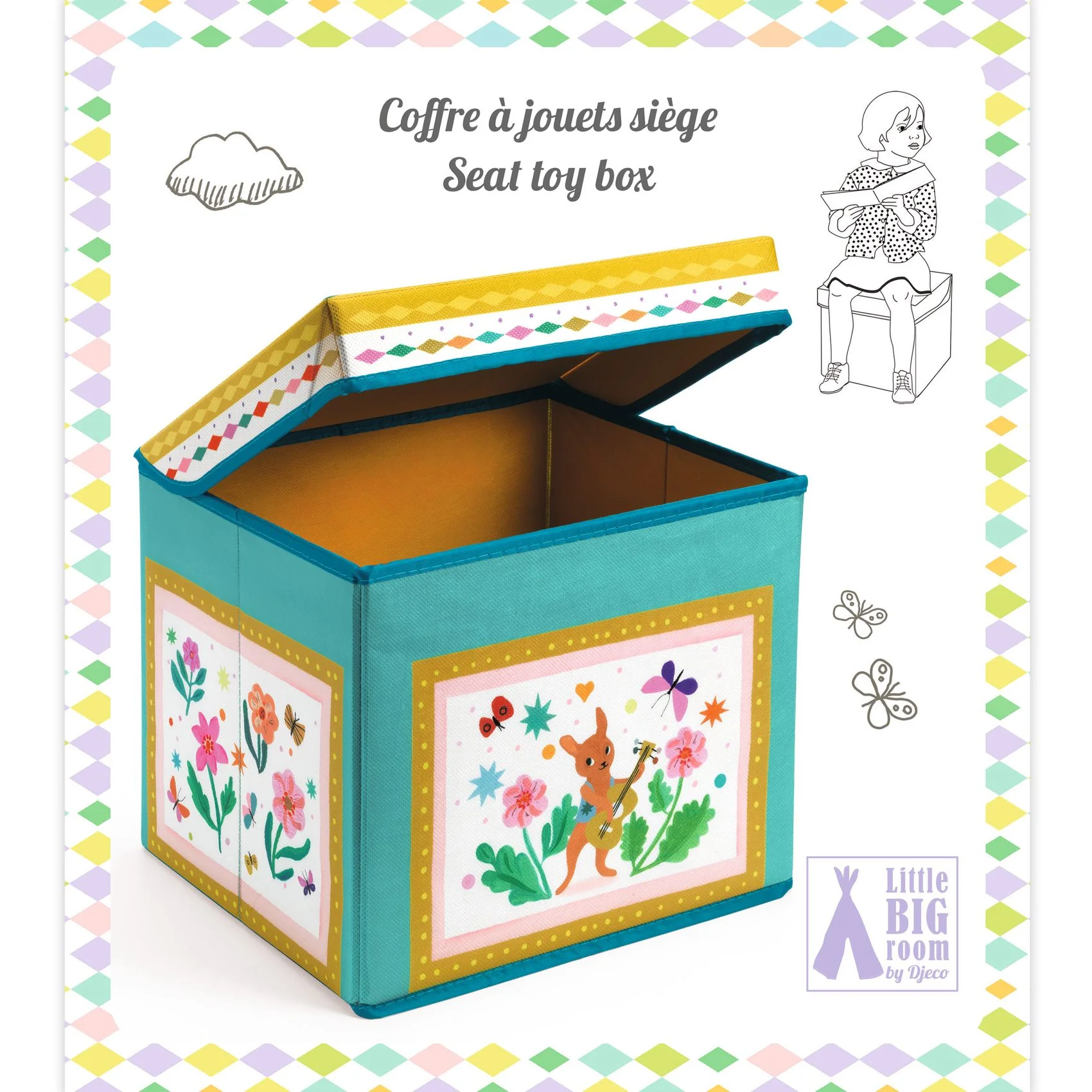 Djeco Seat Toy Box - Caravan - Image 5