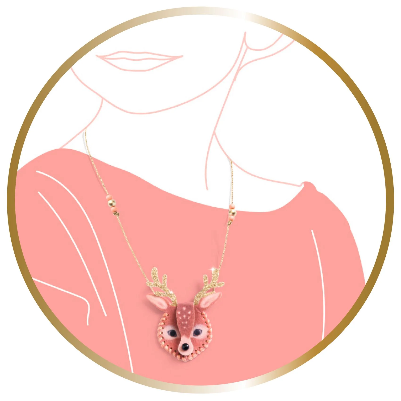 Djeco Secret Necklaces To Make - Craft Gifts For Girls 7yrs+ - Image 3