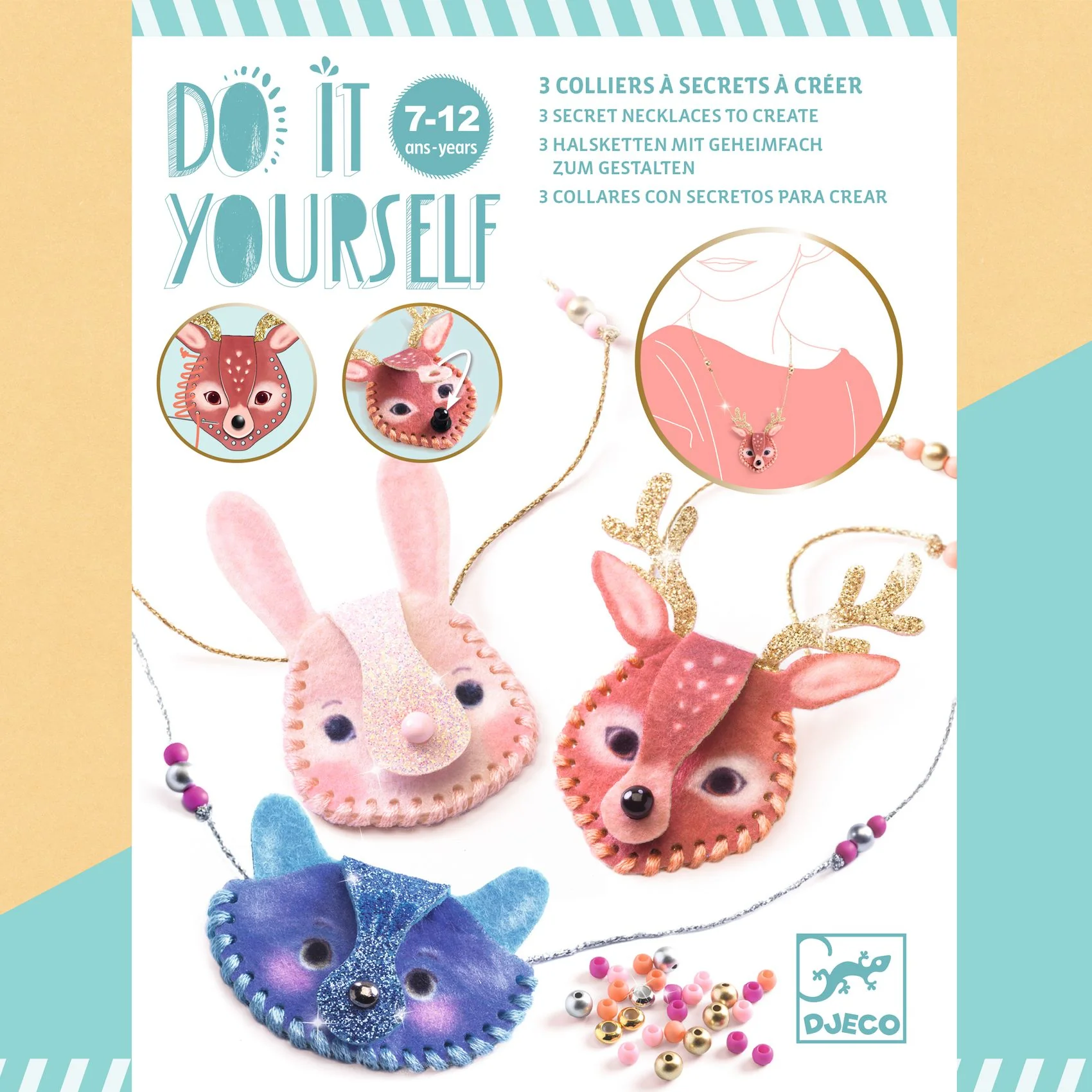 Djeco Secret Necklaces To Make - Craft Gifts For Girls 7yrs+ - Image 8